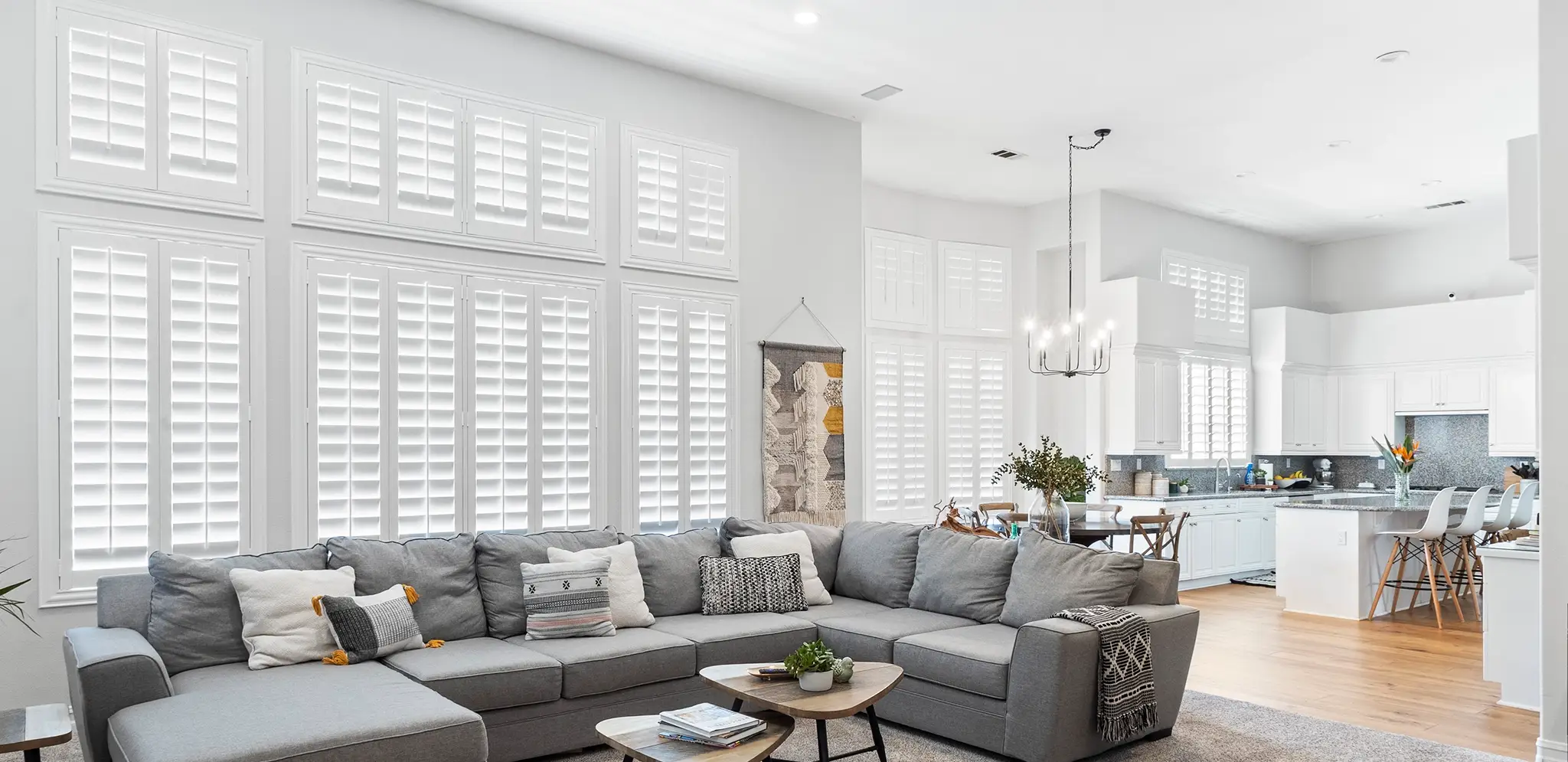 Shutters in a Cincinnati living room
