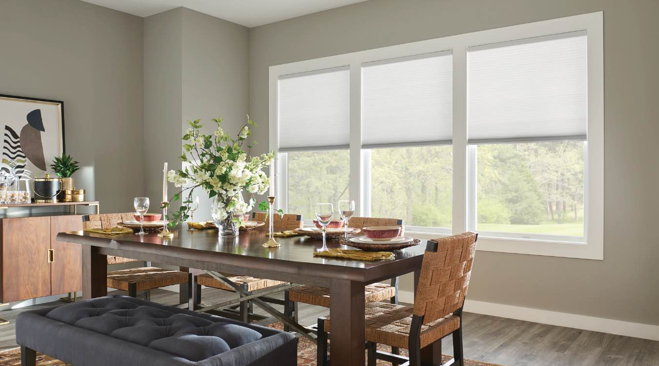 Cell shades in Cincinnati kitchen