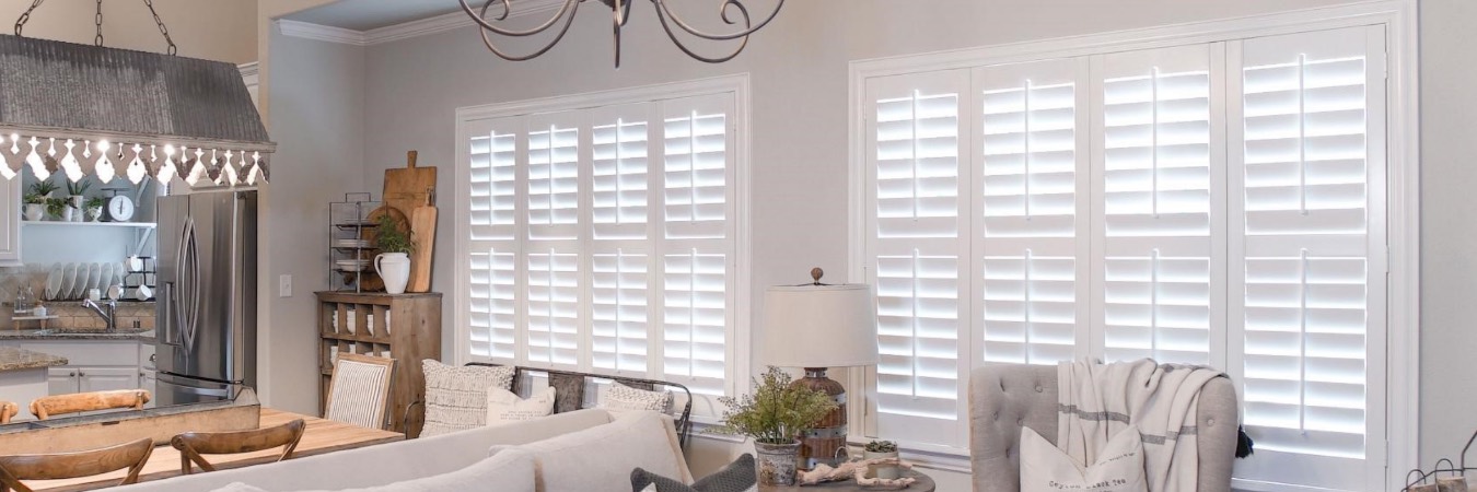 Interior shutters in Loveland kitchen