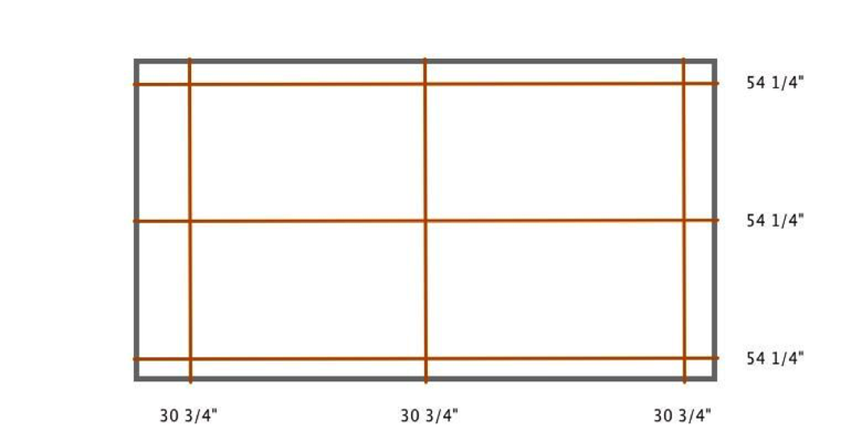 Cincinnati plantation shutter measurement diagram