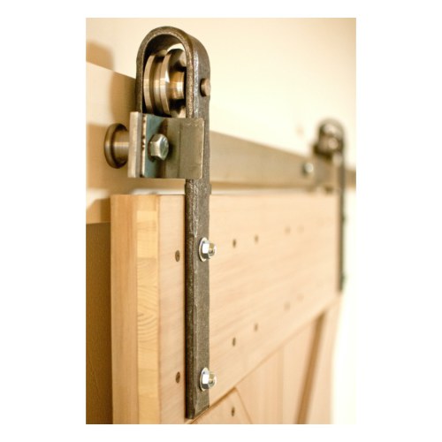 Hammered barn door track