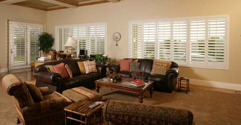 Shutters are able to let in as much light as you need. Cincinnati sunroom with polywood shutters.