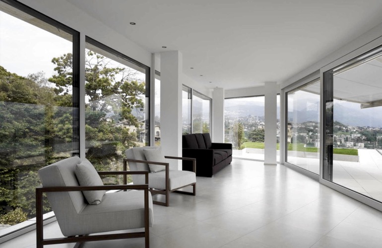 Window Film For A Contemporary Room In Cincinnati Contemporary room with window film
