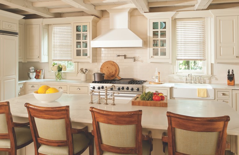 Kitchen Blinds In Cincinnati, OH A modern kitchen with blinds